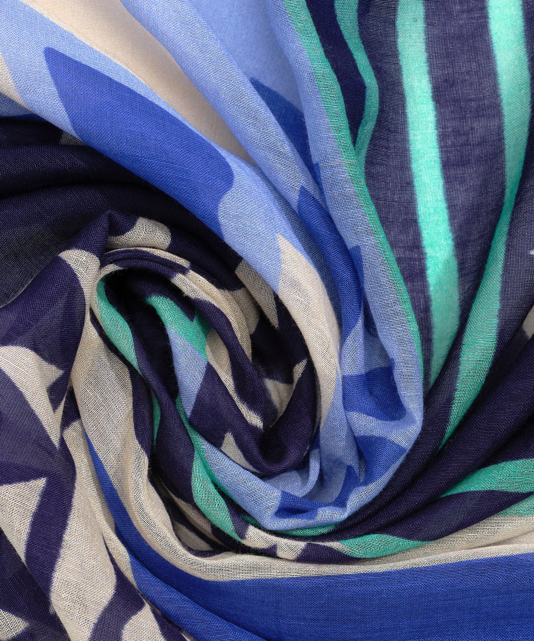 Summer Escape Oversized Square Scarf in color ultramarine