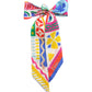 Coastal Collage Silk Ribbon Scarf in color multi