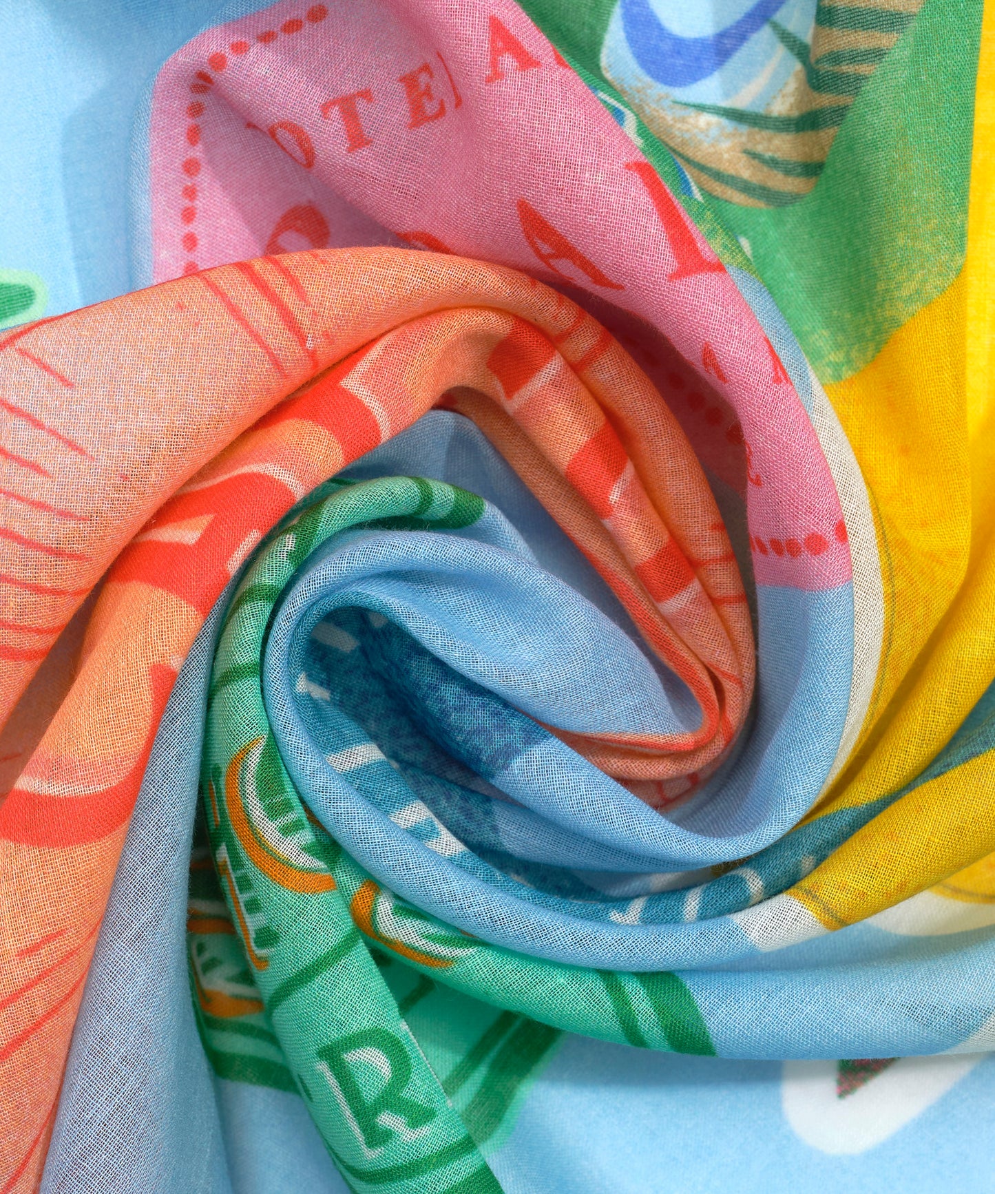 Travel Stickers Sarong in color multi