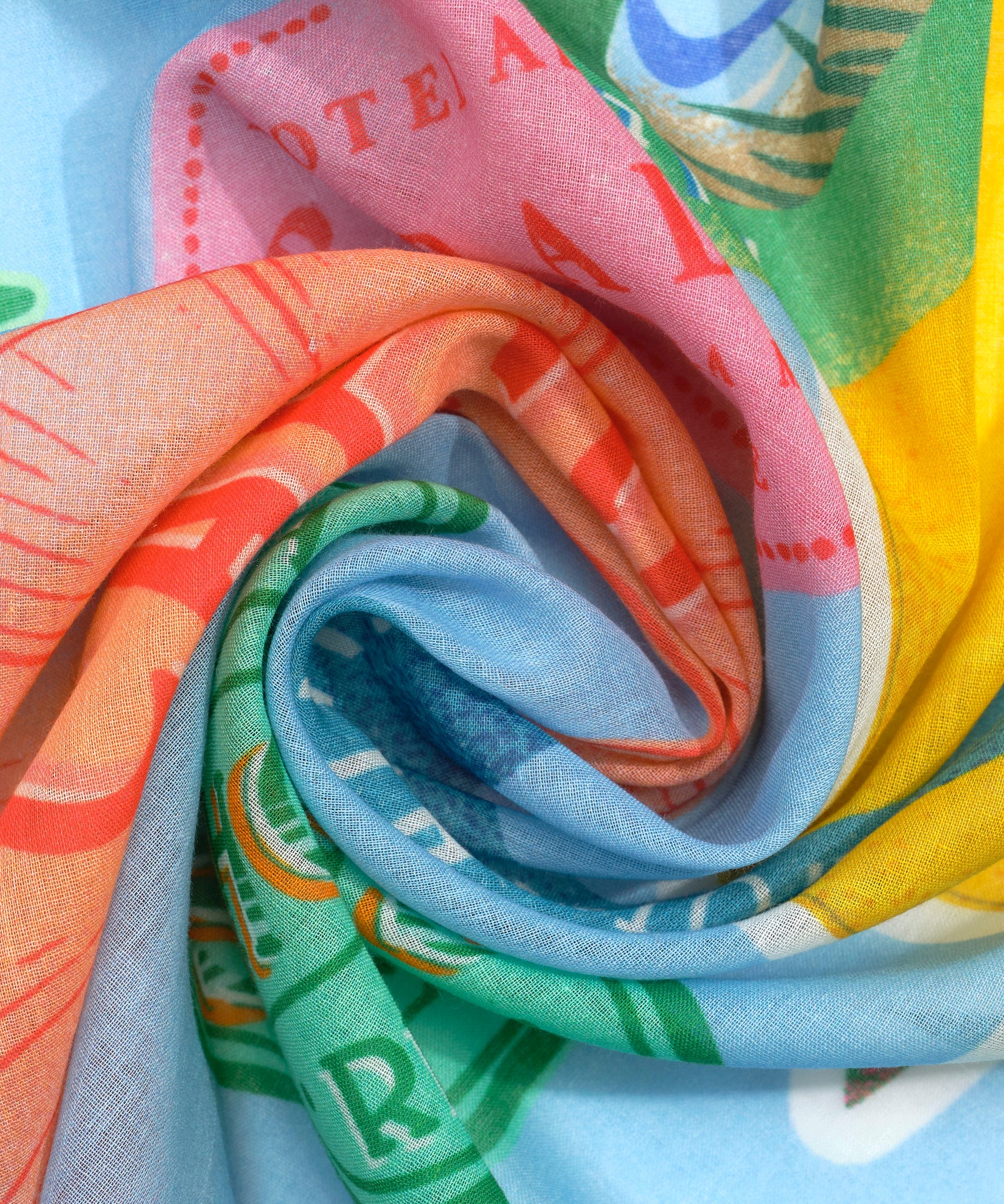 Travel Stickers Sarong in color multi