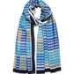 Stripe Illusion Sarong And Bag in color ultramarine