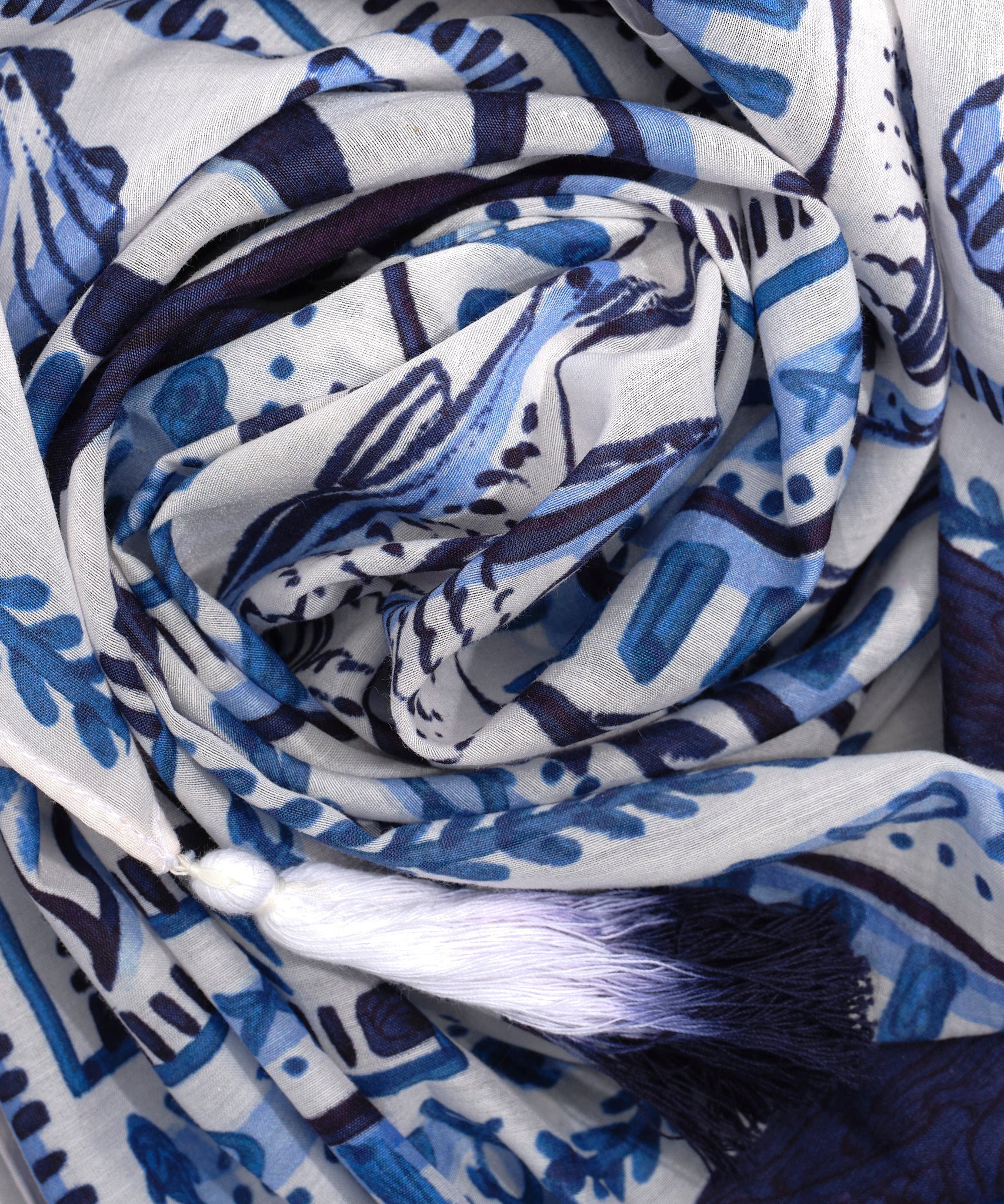 Montauk Tile Sarong in color ultramarine