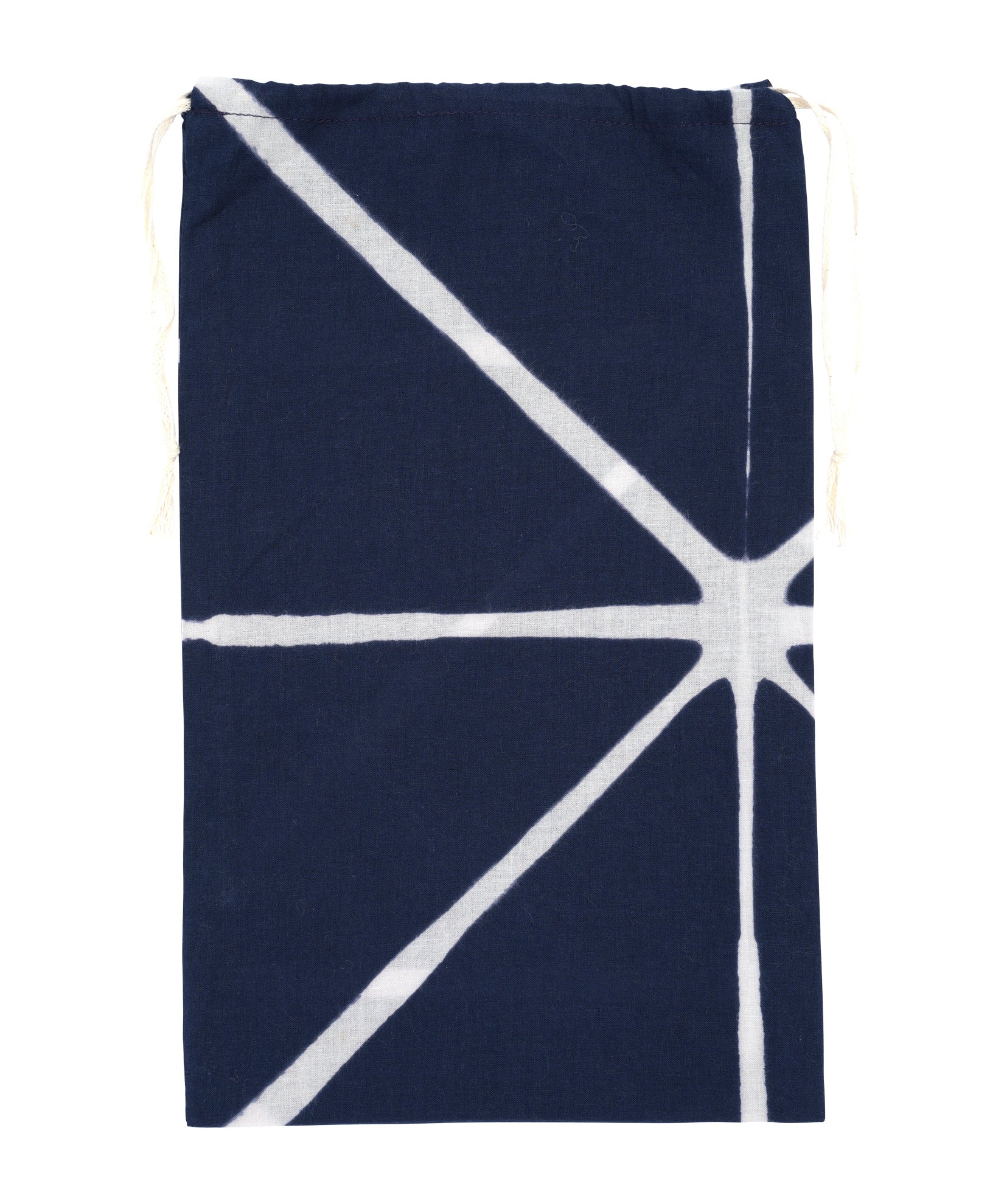 Shibori Sarong And Bag in color indigo