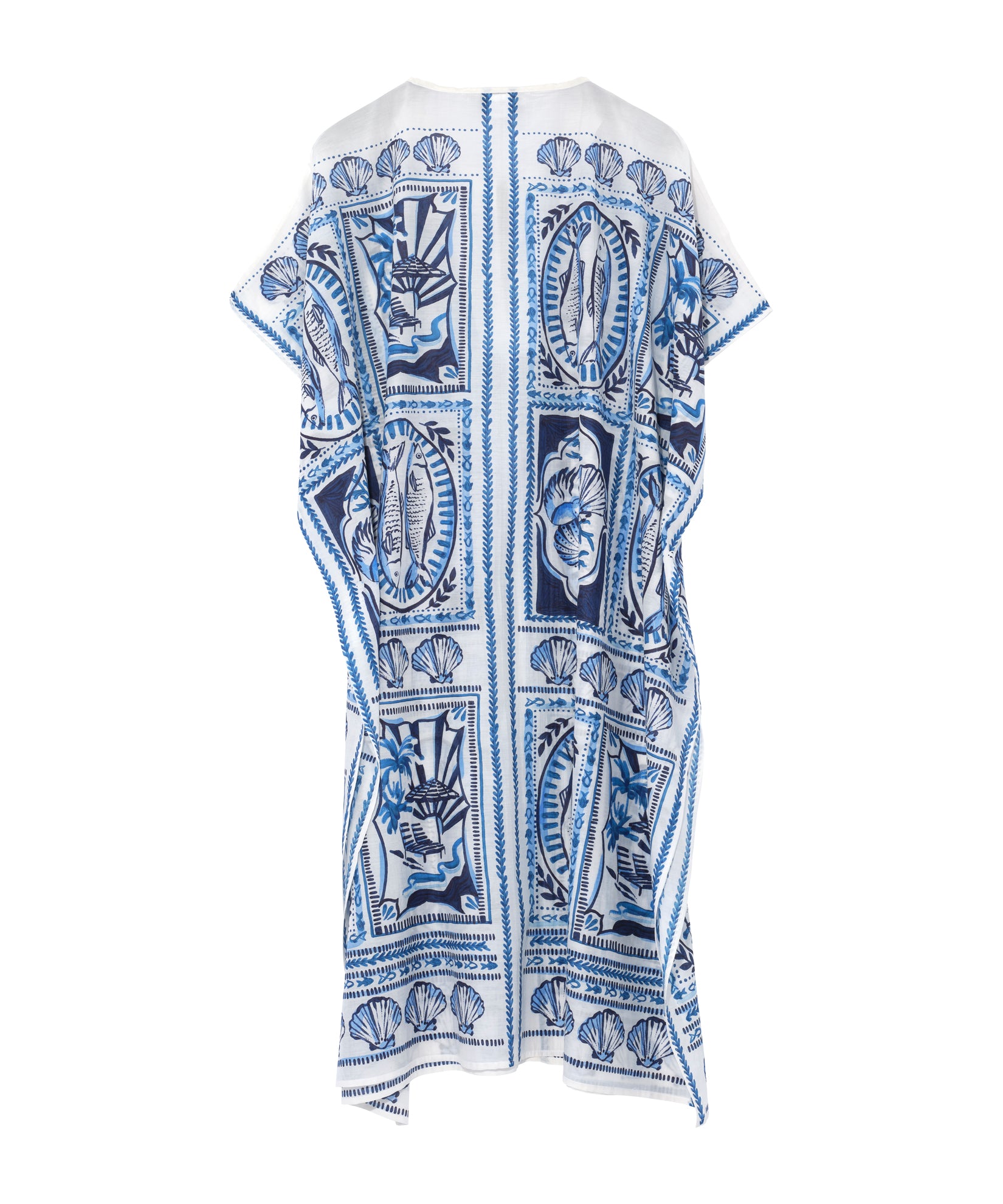 Montauk Tile Caftan in color cream