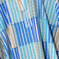 Stripe Illusion Caftan in color ultramarine