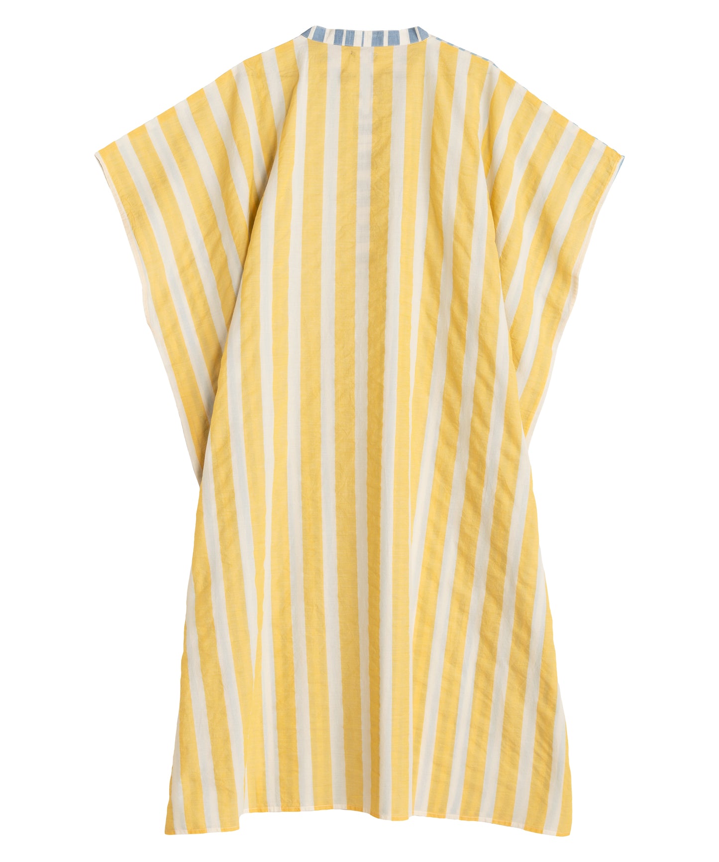 Cassis Henley Caftan in color chambray