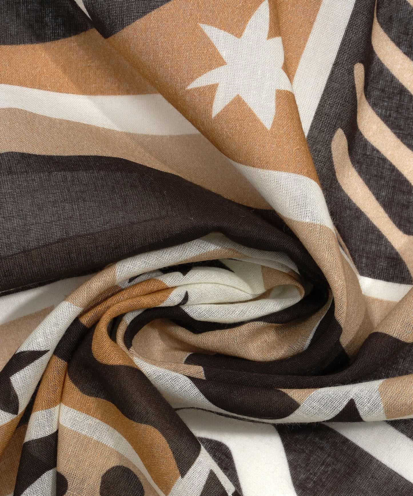 Solstice Collage Sarong in color black