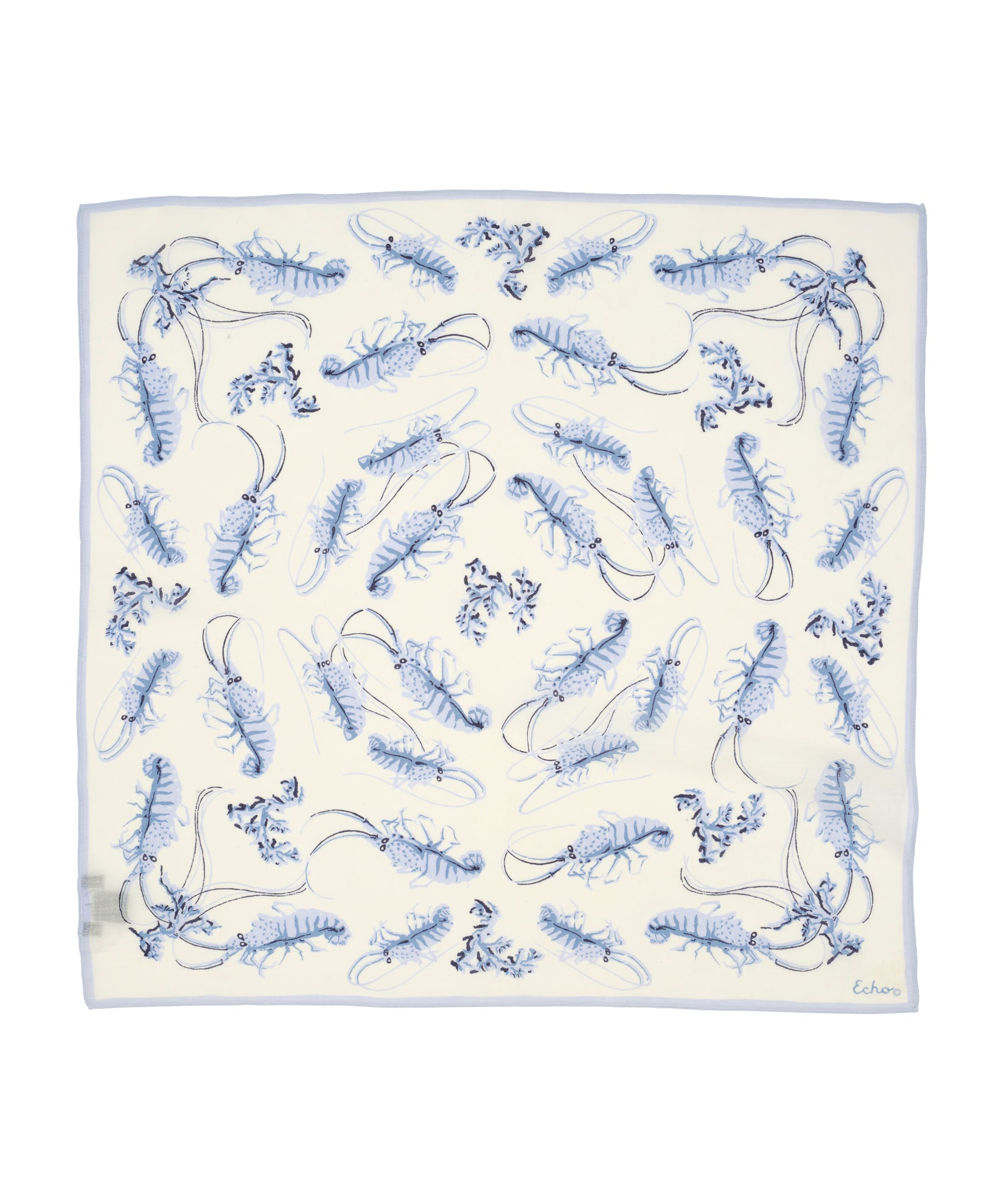 Shrimp Boat Bandana in color blue shadow