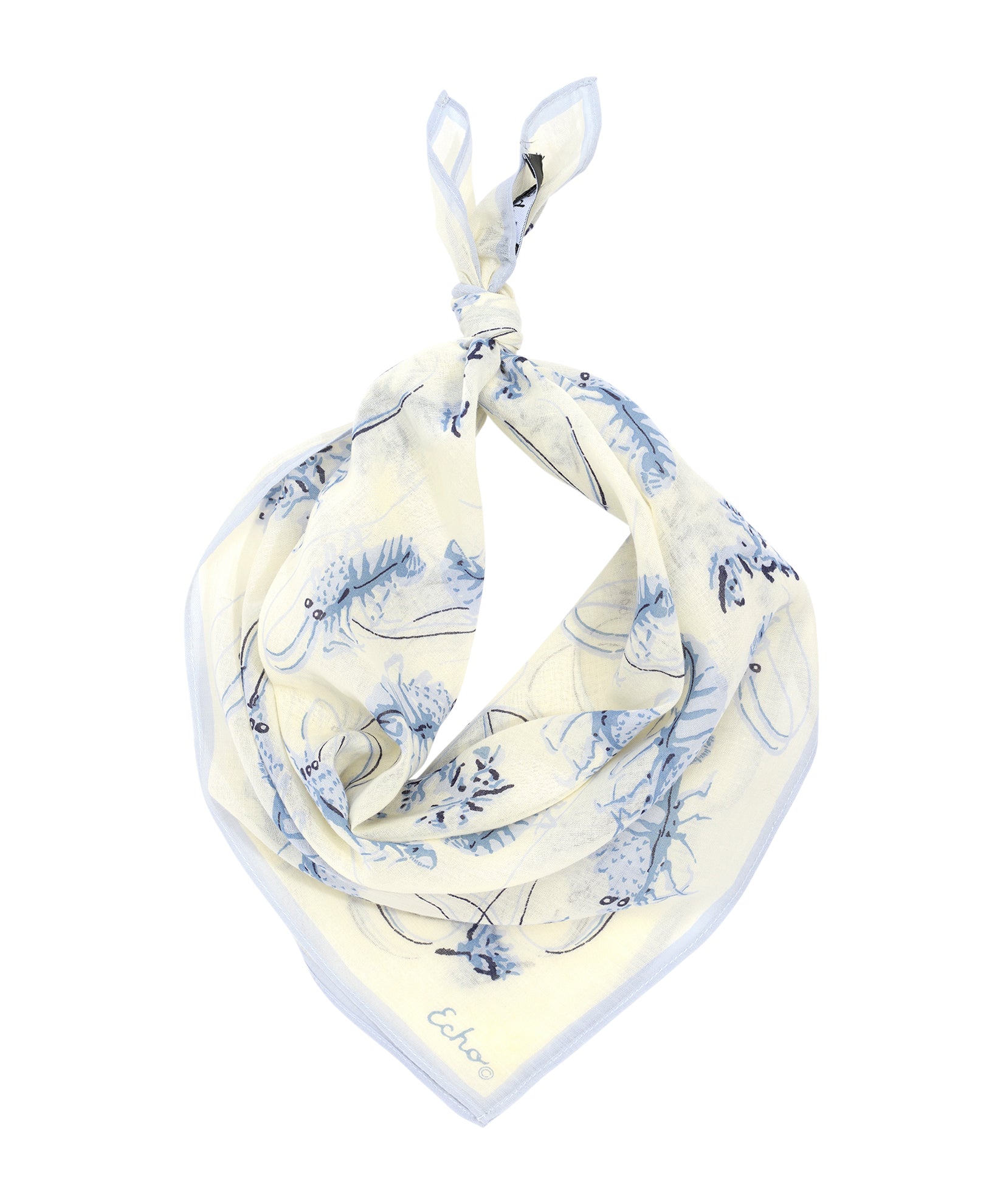 Shrimp Boat Bandana in color blue shadow