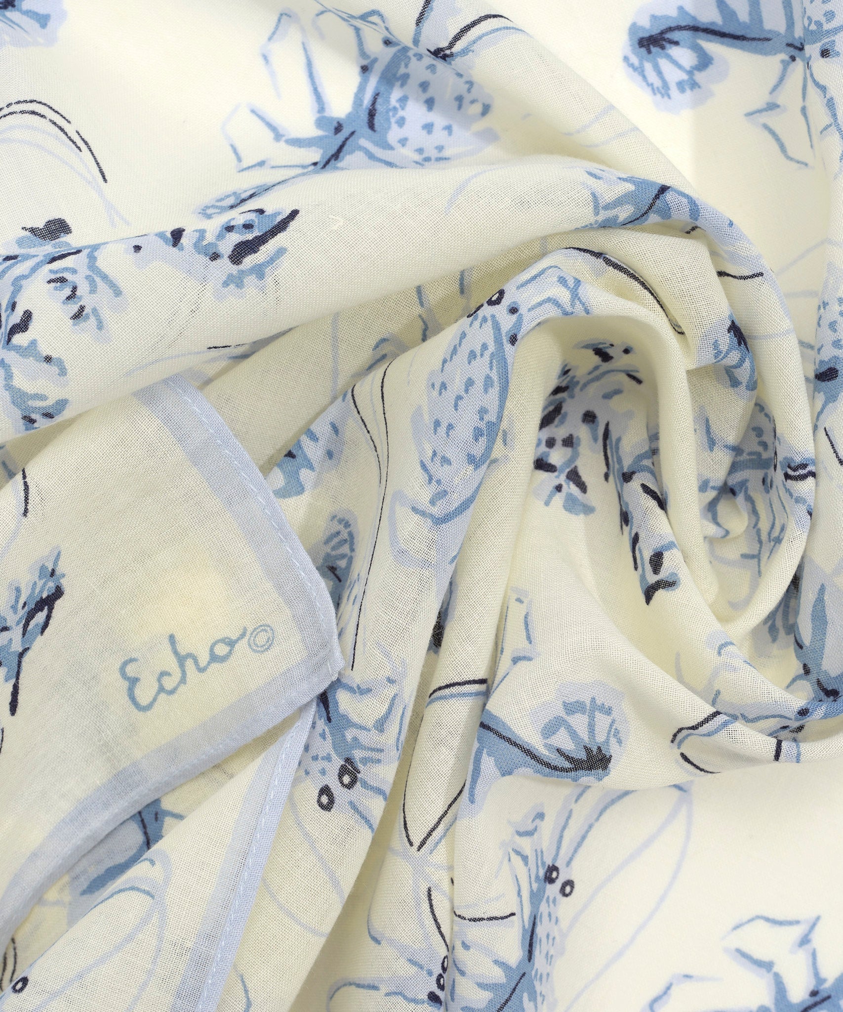 Shrimp Boat Bandana in color blue shadow