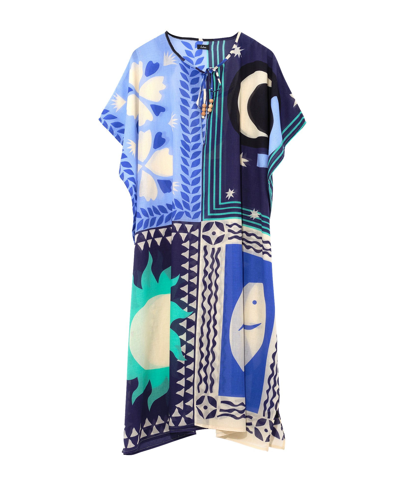 Summer Escape Caftan in color ultramarine