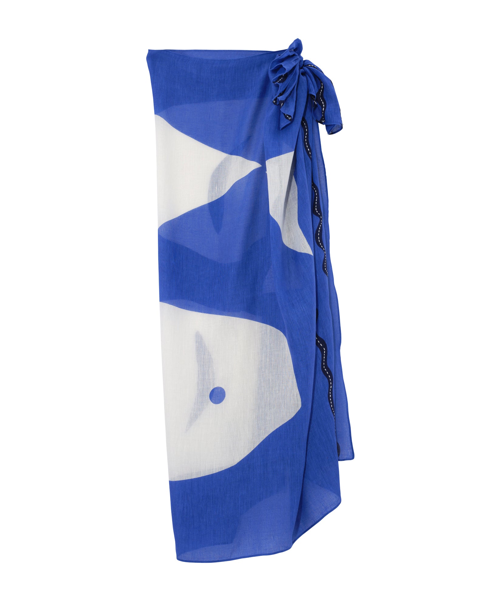 Catch Of The Day Sarong in color ultramarine