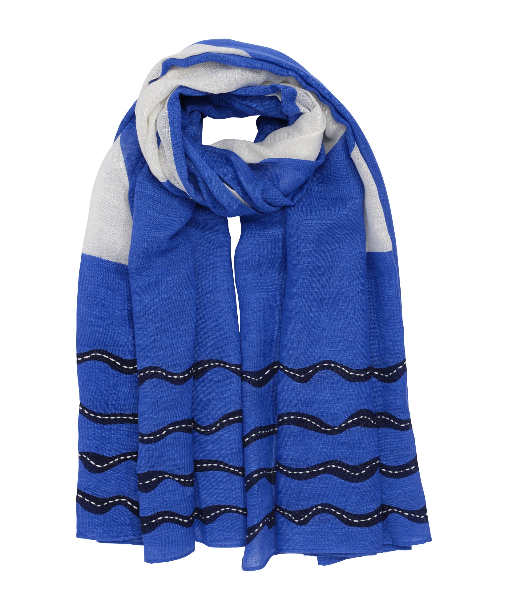 Catch Of The Day Sarong in color ultramarine