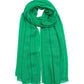 Essential Modal-silk Blend Crinkle Wrap in color leaf green