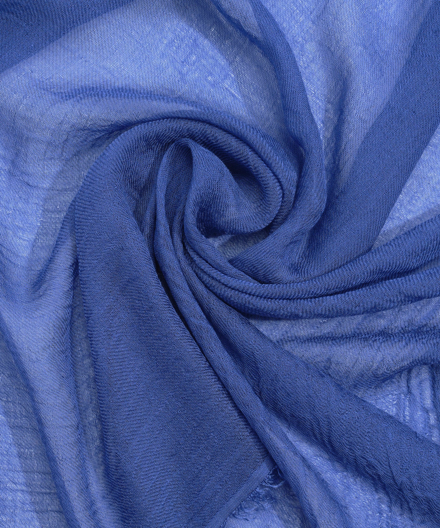 Essential Modal-silk Blend Crinkle Wrap in color ultramarine