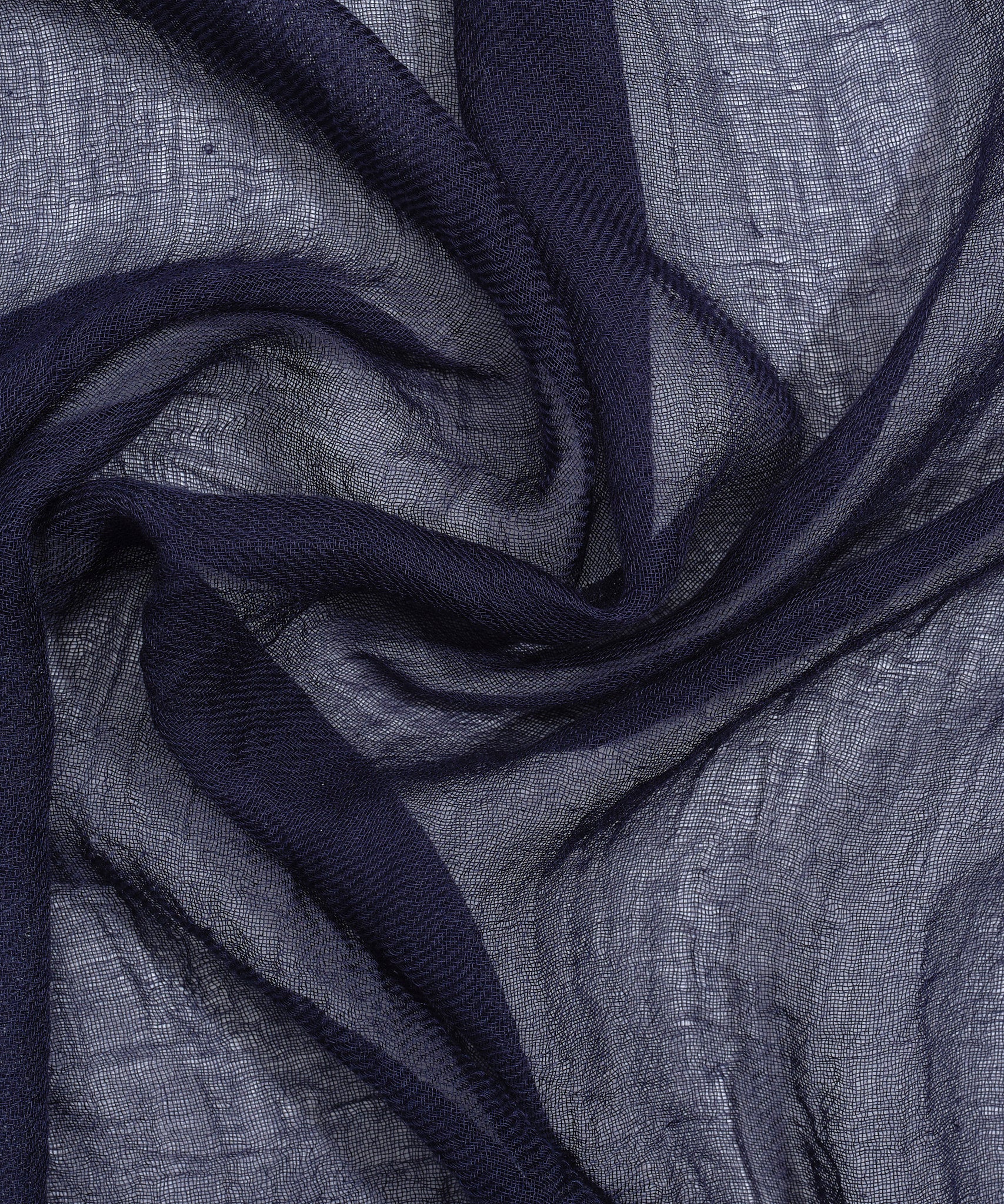 Essential Modal-silk Blend Crinkle Wrap in color navy