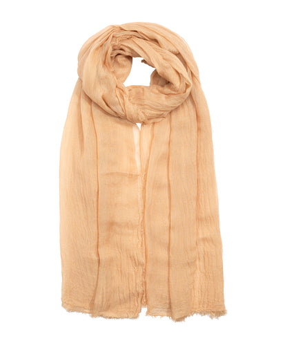 Essential Modal-silk Blend Crinkle Wrap in color pebble
