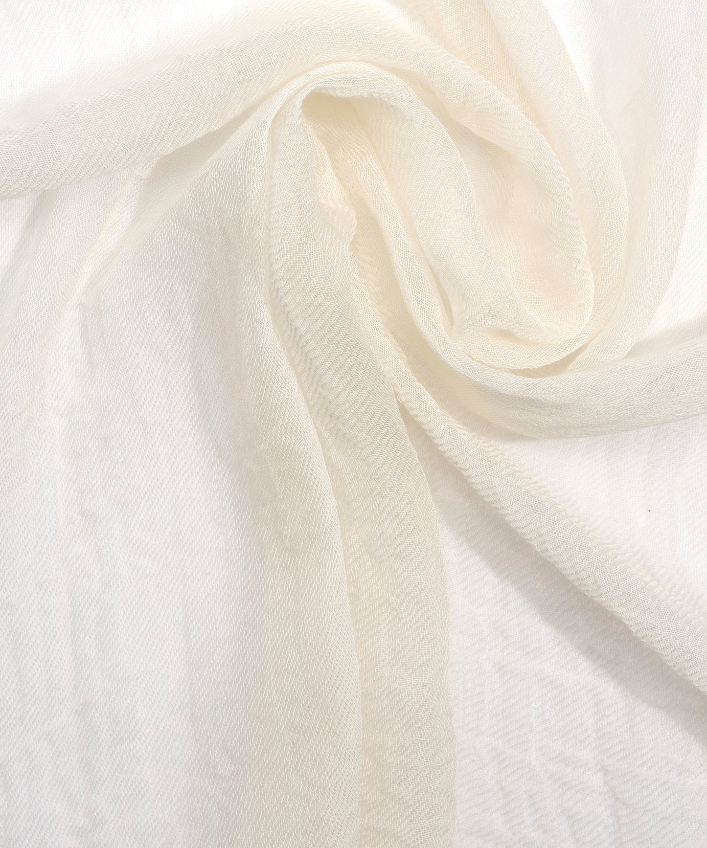 Essential Modal-silk Blend Crinkle Wrap in color cream