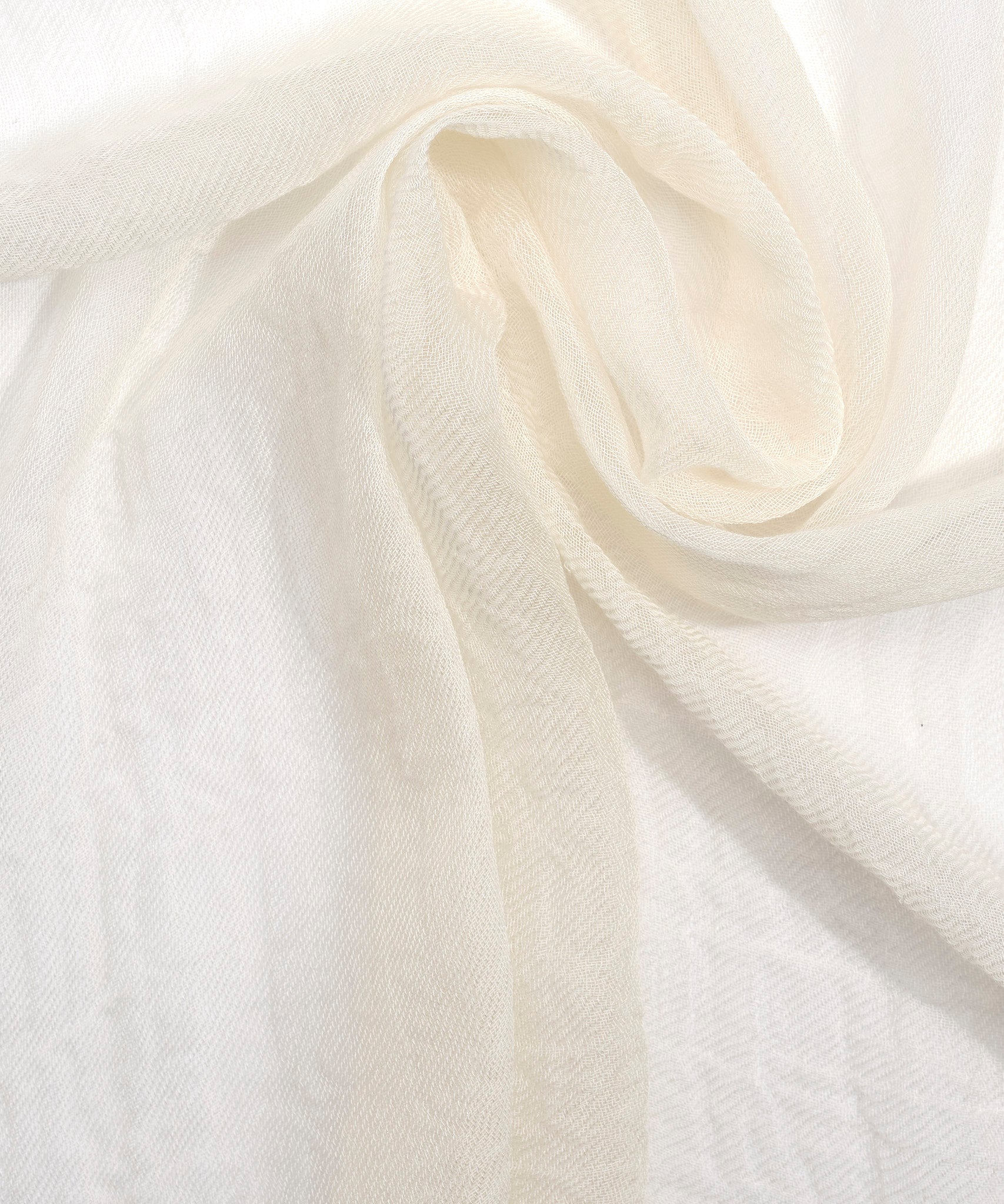 Essential Modal-silk Blend Crinkle Wrap in color cream