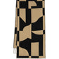 Geo Double Face Jacquard Scarf in color black