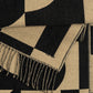 Geo Double Face Jacquard Scarf in color black