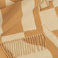 Geo Double Face Jacquard Scarf in color camel