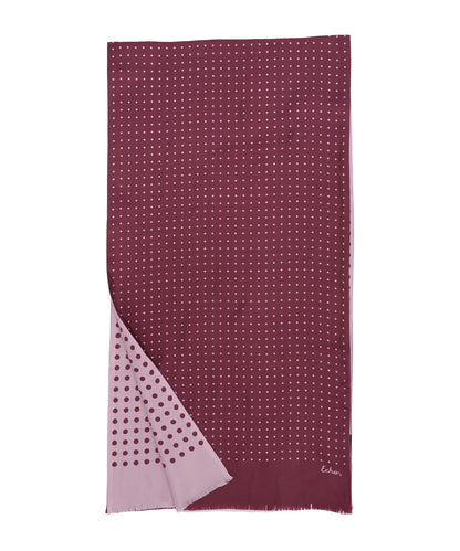 Tubular Dot Scarf in color fig