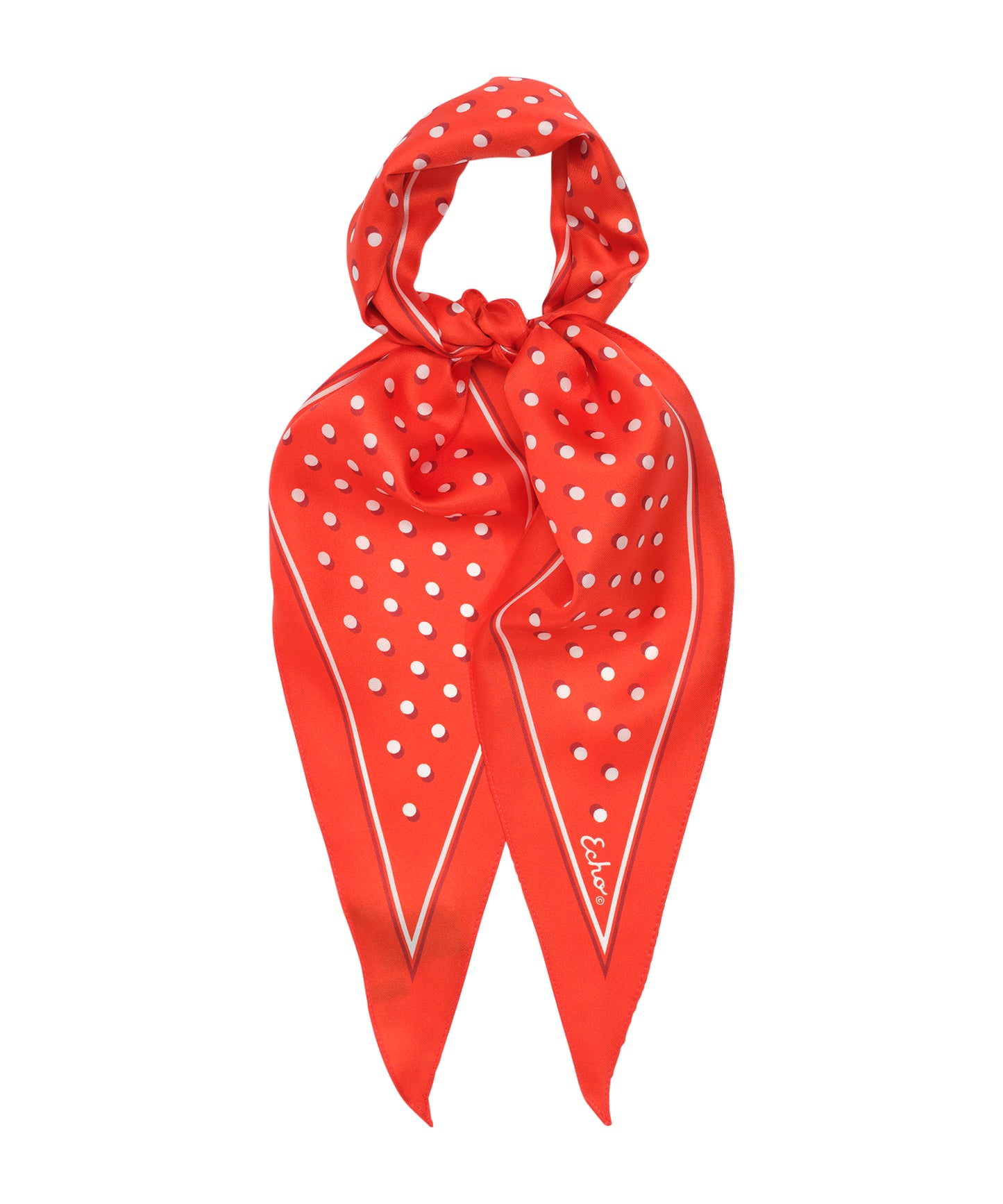 Dot Silk Diamond in color fiesta orange