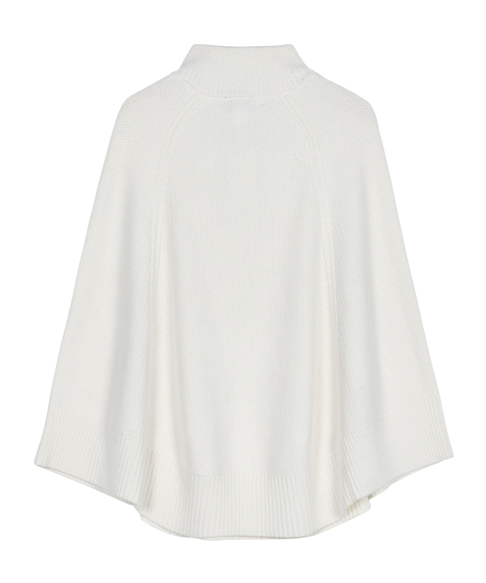 Texture Knit Poncho in color vanilla