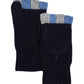 Colorblock Wool/Cashmere Pop-top Mitten in color navy