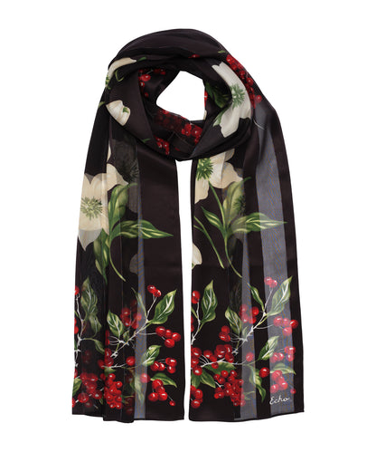 Amaryllis Silk Scarf