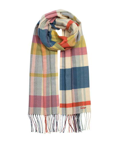 Central Park Plaid Scarf in color multi