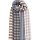 Quarter Check Wrap in color heather grey