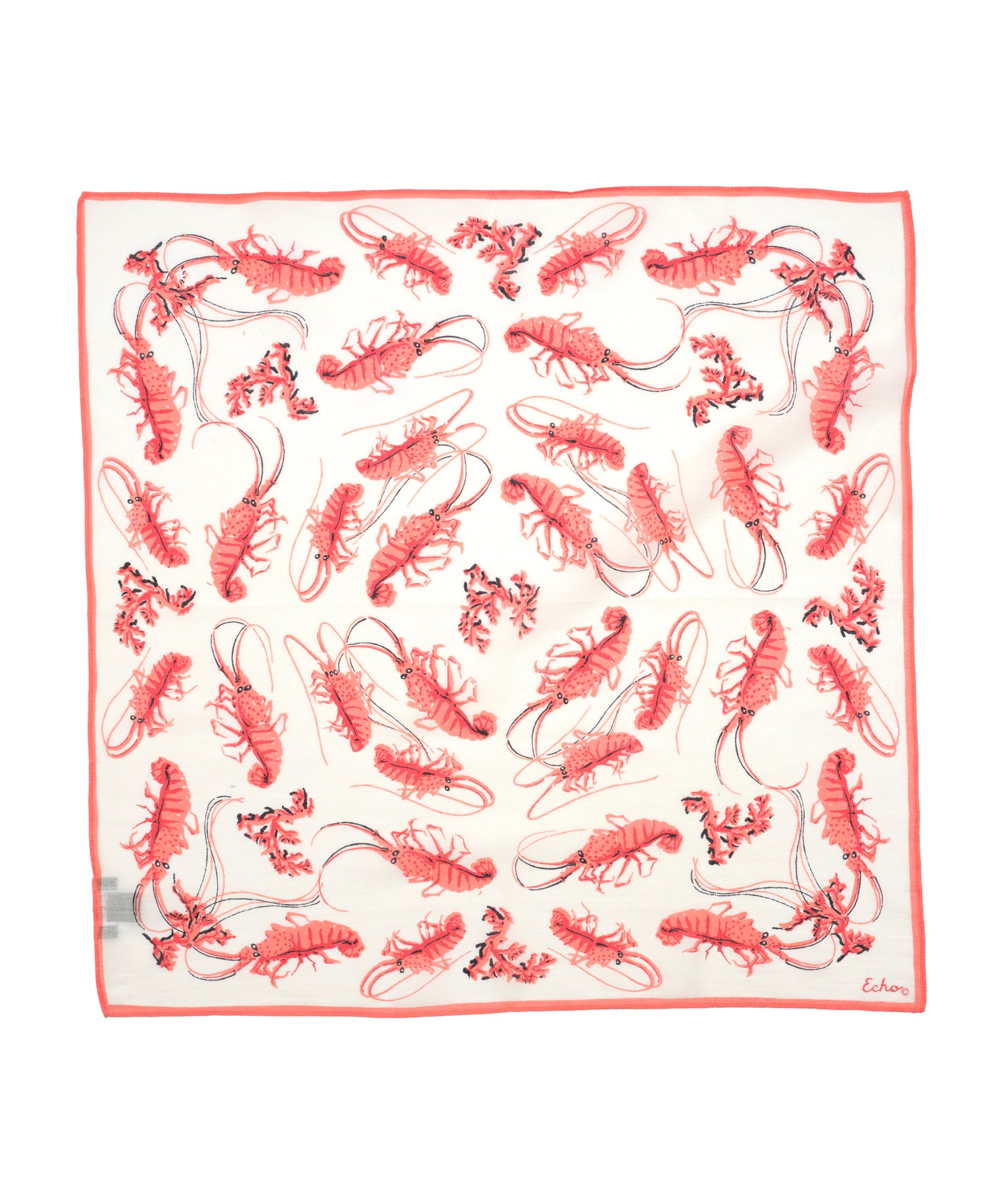 Shrimp Boat Bandana in color coral