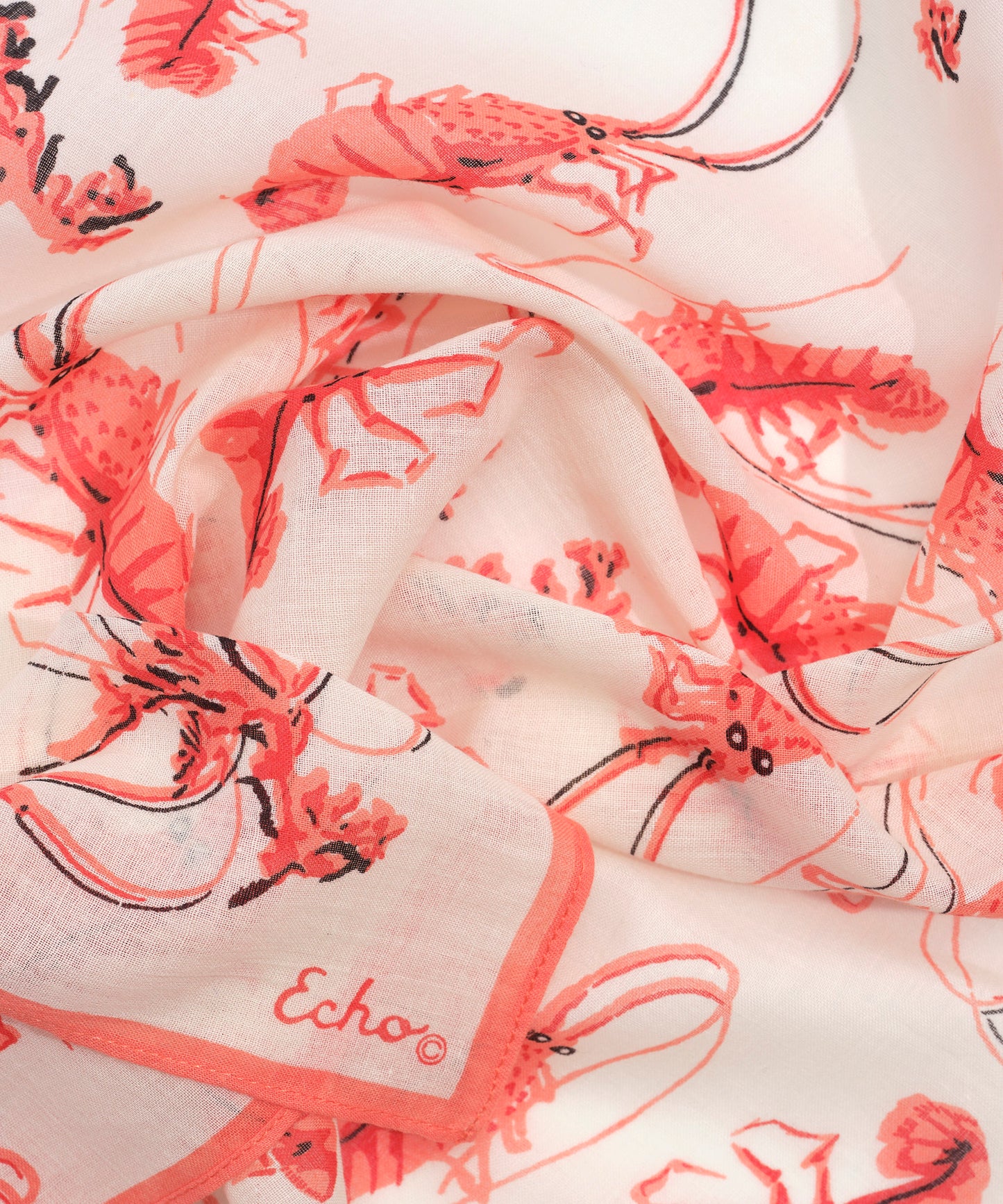 Shrimp Boat Bandana in color coral