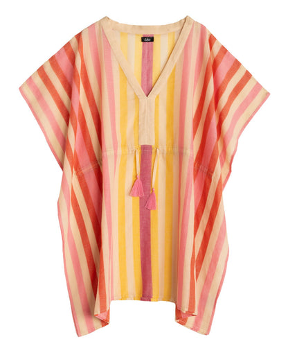 Cabana Stripe Caftan in color beach pink