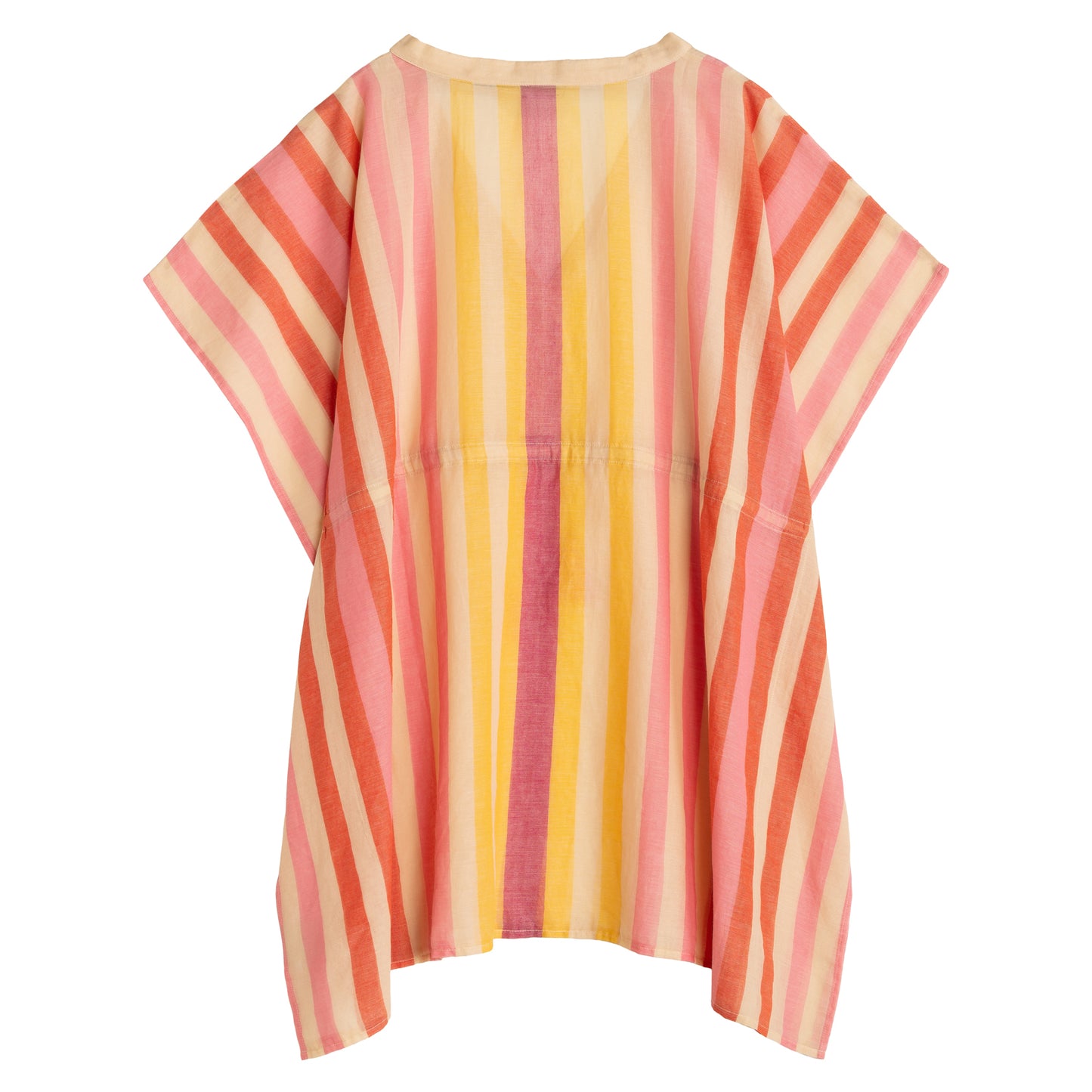 Cabana Stripe Caftan in color beach pink