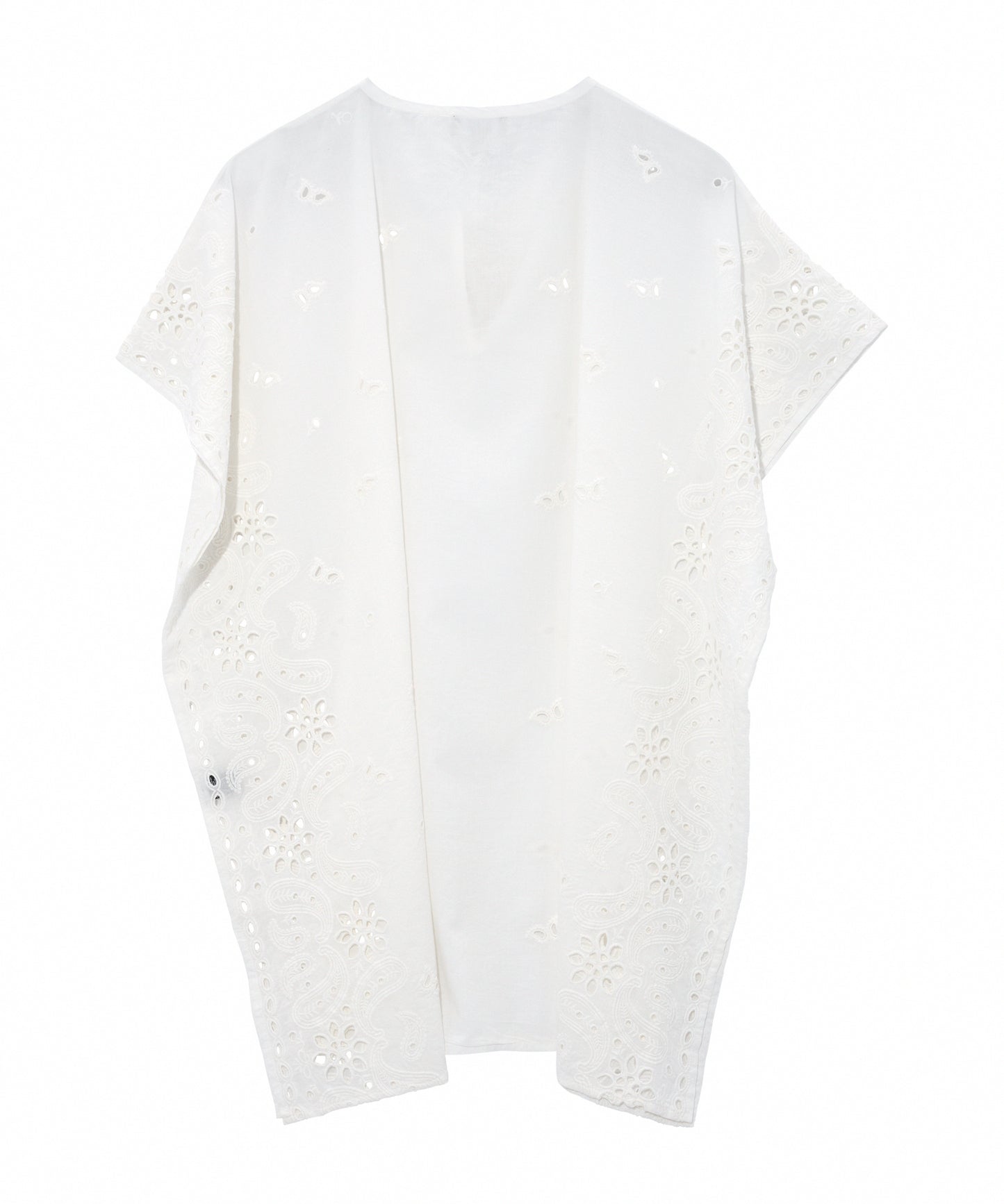 Bandana Embroidered Caftan in color cream