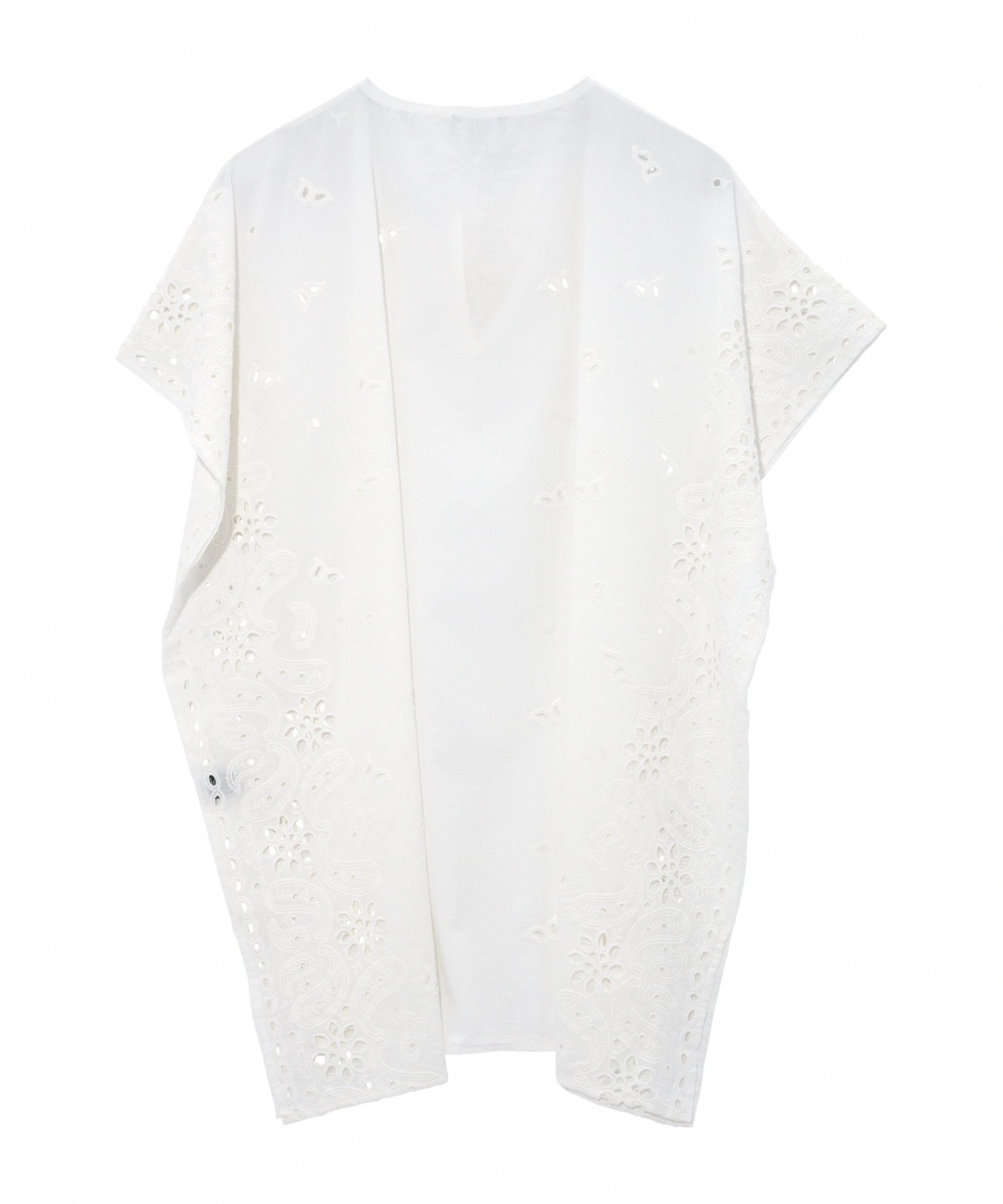 Bandana Embroidered Caftan in color cream