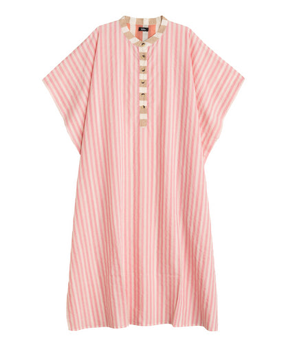 Cassis Henley Caftan in color beach pink