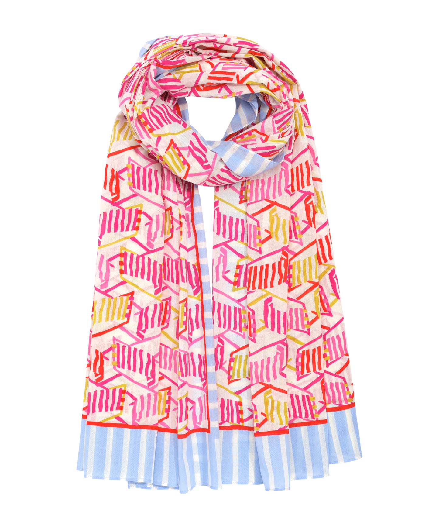 Beach Lounge Sarong in color hot coral