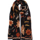Autumn Floral Wrap in color black