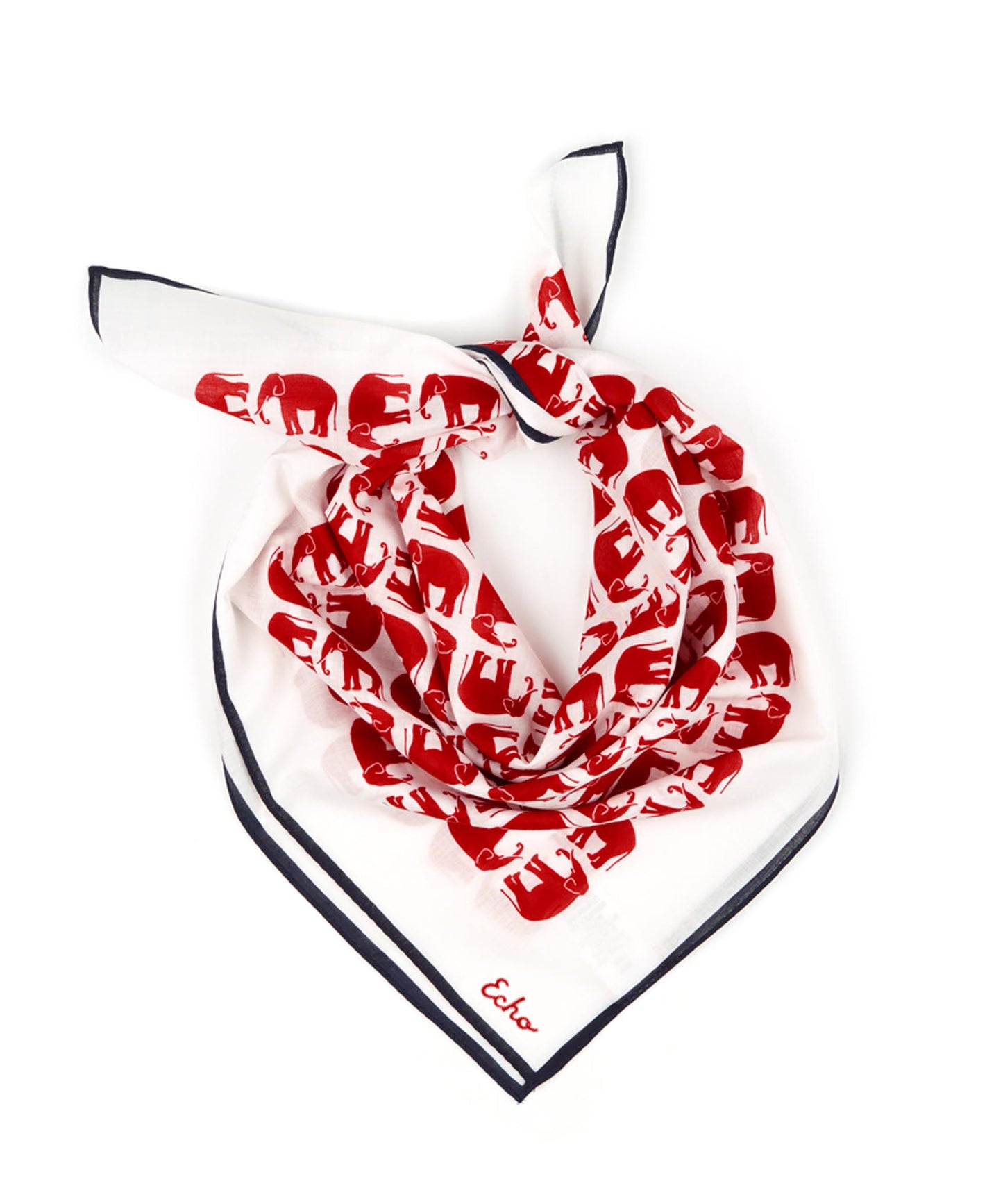 Political Party Silk Scarf in color Painter Red