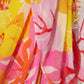 Cut Out Floral Pareo Wrap in color Pink Hibiscus