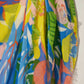 Cut Out Floral Pareo Wrap in color Multi