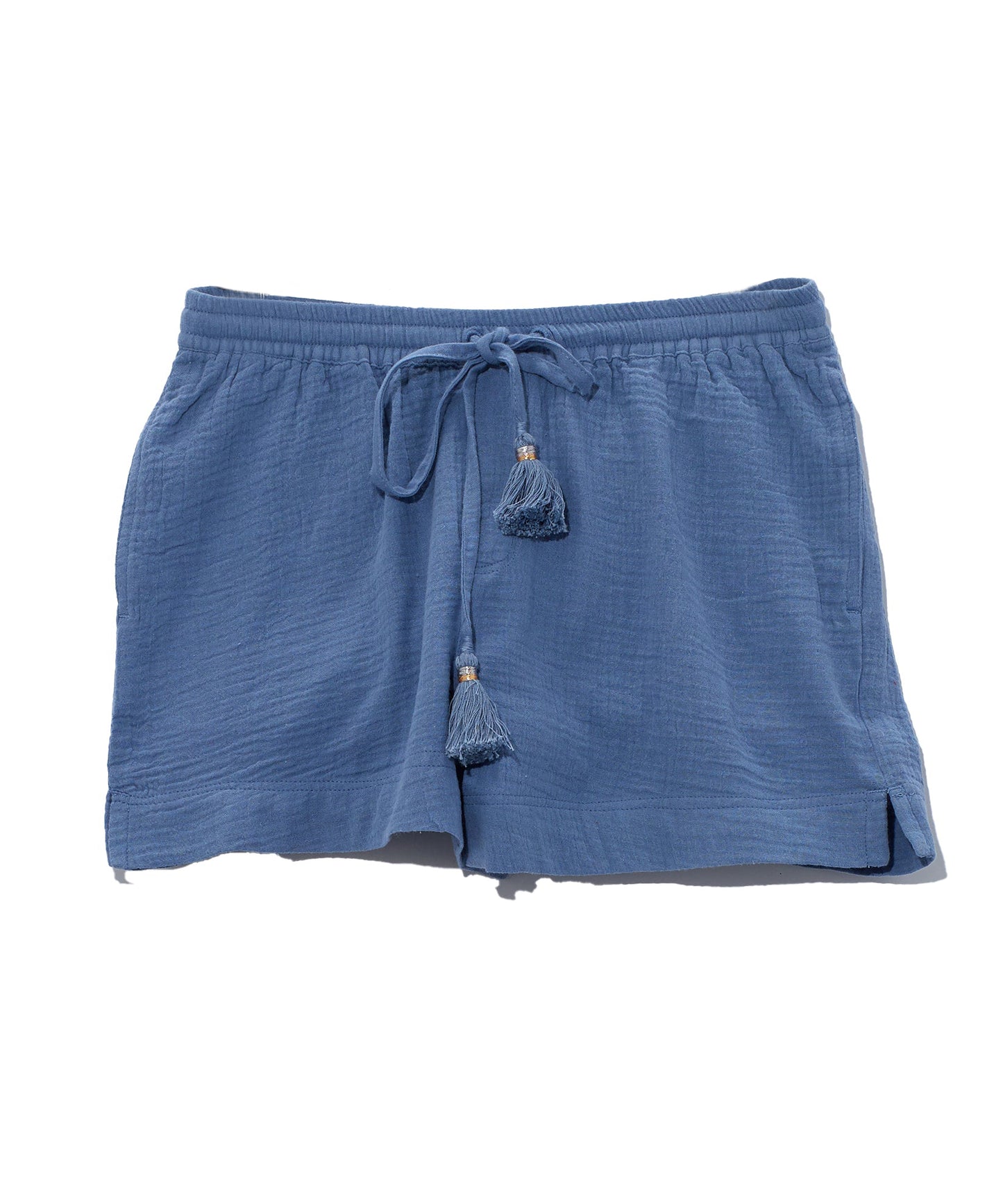 Double Gauze Beach Shorts in color Infinity Blue