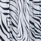 Zebra Short Tiered Dress in color Cream