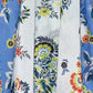 Floral Bandana Maxi Butterfly Caftan in color Navy