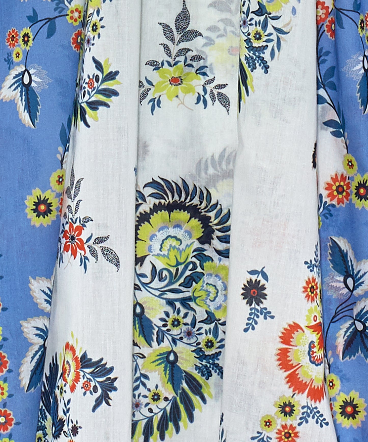 Floral Bandana Maxi Butterfly Caftan in color Navy
