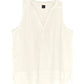 Double Gauze Sleeveless Top in color Cream